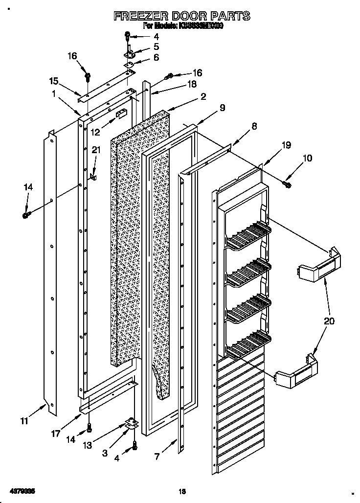 Freezer door