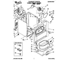 Whirlpool LEP6848AW1 cabinet diagram