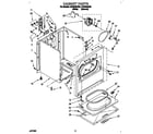 Whirlpool LEC6848AW2 cabinet diagram