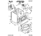 Whirlpool LER6848AW1 cabinet diagram