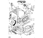 Whirlpool LGP6848AW1 cabinet diagram