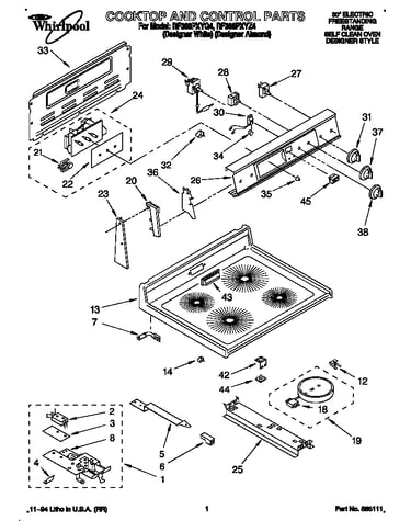 Cooktop and control