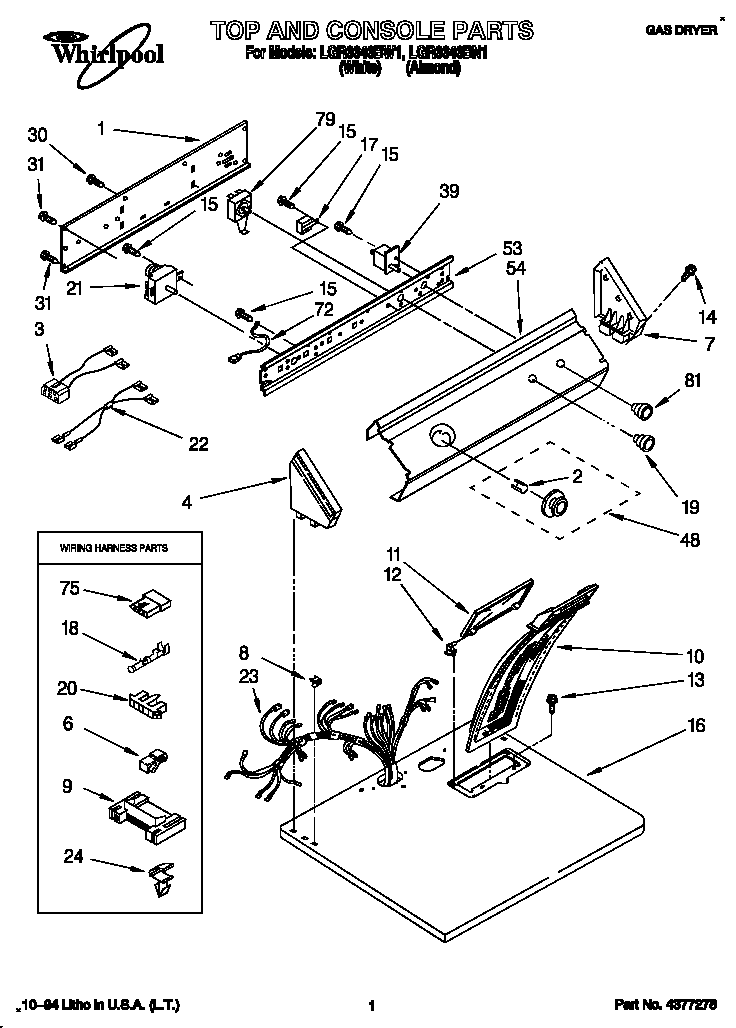 Top and console