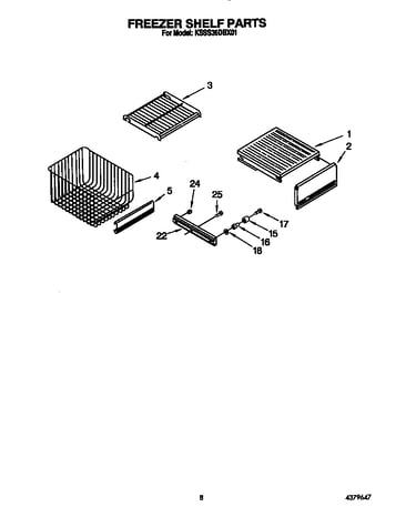 Freezer shelf