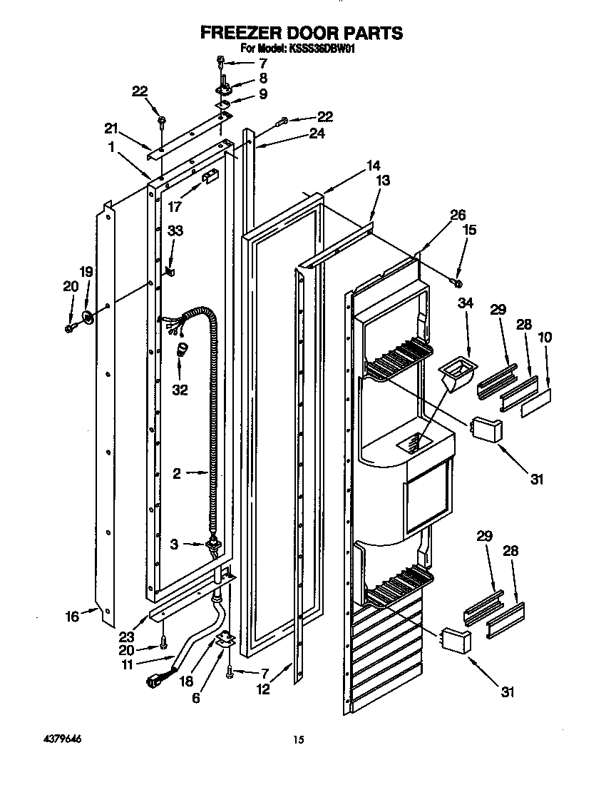 Freezer door