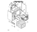 KitchenAid KERC500YWH1 oven chassis diagram