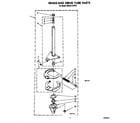 Whirlpool 6MAL5143VW1 brake and drive tube diagram