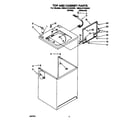 Whirlpool 6MAL5143AW0 top and cabinet diagram
