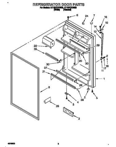 Refrigerator door