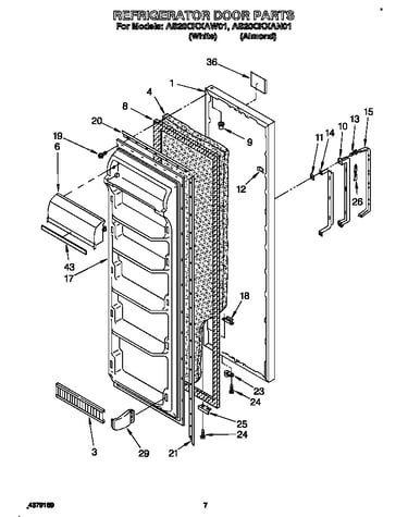 Refrigerator door