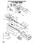 Motor and ice container