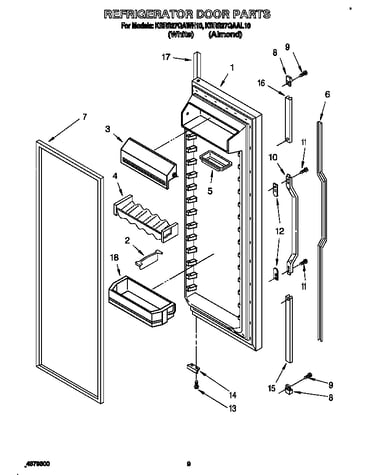 Refrigerator door