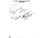 KitchenAid KSSS42MBX01 top grille and unit cover diagram