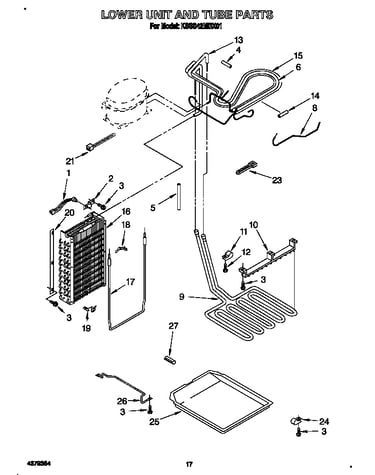 Lower unit and tube