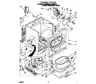 Whirlpool LGT8858AZ0 cabinet diagram