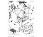 Whirlpool LET8858AZ0 cabinet diagram