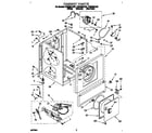 Whirlpool CGE2991AW1 cabinet diagram