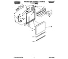 Roper WU3056Y1 frame and console diagram