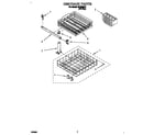 Roper WU3056Y1 dishrack diagram