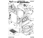 Whirlpool LET8858AW1 cabinet diagram