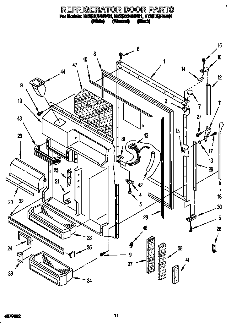 Refrigerator door