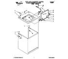 Whirlpool 8LSP8245BW0 top and cabinet diagram