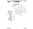 Whirlpool MT6125XBQ0 cavity and turntable diagram
