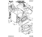 Whirlpool LEC7858AZ0 cabinet diagram