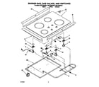 KitchenAid KGCT305AAL2 burner box, gas valves, and switches diagram
