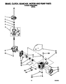 Brake, clutch, gearcase, motor and pump