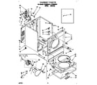 Whirlpool LEC6646AW1 cabinet diagram