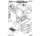 Whirlpool LET8858AW2 cabinet diagram