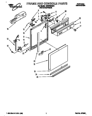 Frame and console