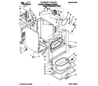 Whirlpool LEC7858AQ1 cabinet diagram