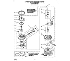 Whirlpool DP8500XBN2 pump and motor diagram