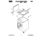 Roper RAM5243AL0 top and cabinet diagram