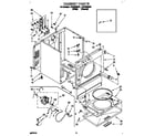 Whirlpool LEV7646AW1 cabinet diagram