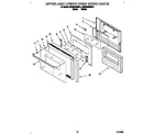 KitchenAid KEBS246BWH2 upper and lower oven door diagram