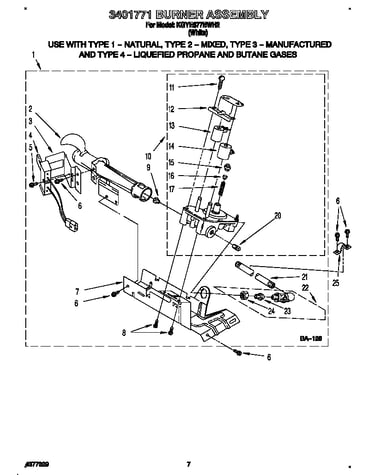 3401771 burner assembly