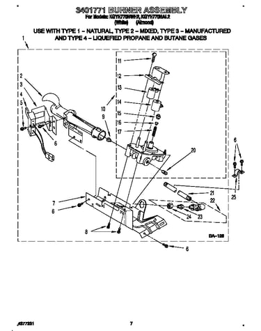 3401771 burner assembly