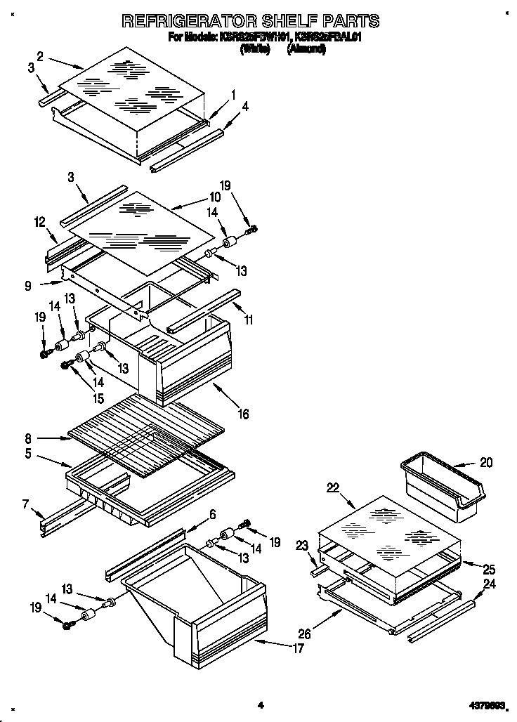 Refrigerator shelf