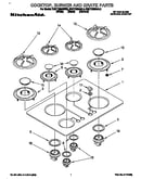Cooktop, burner and grate