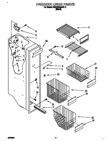 Freezer liner