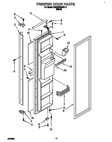 Freezer door