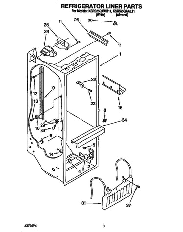 Refrigerator liner
