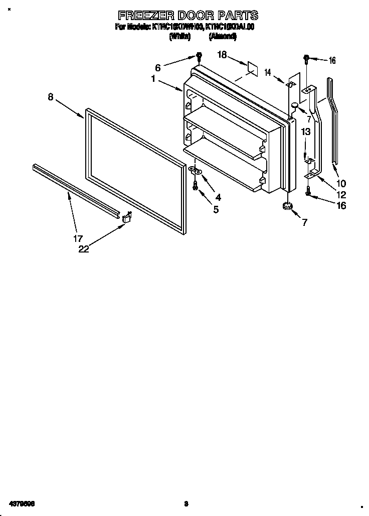 Freezer door