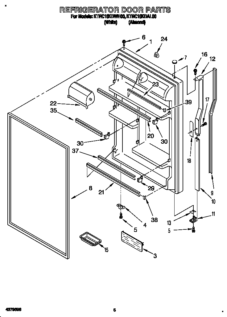 Refrigerator door
