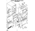 Whirlpool JT051CAE1612 cabinet liner and door diagram
