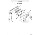 Whirlpool IACS501 escutcheon and control components diagram