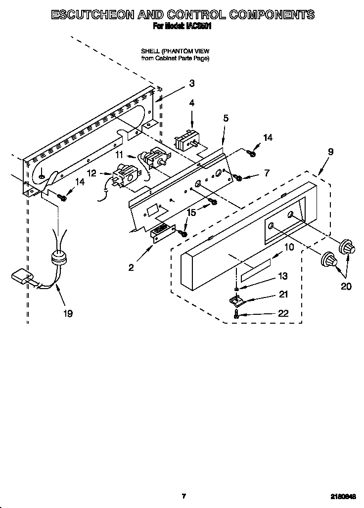 Escutcheon and control components